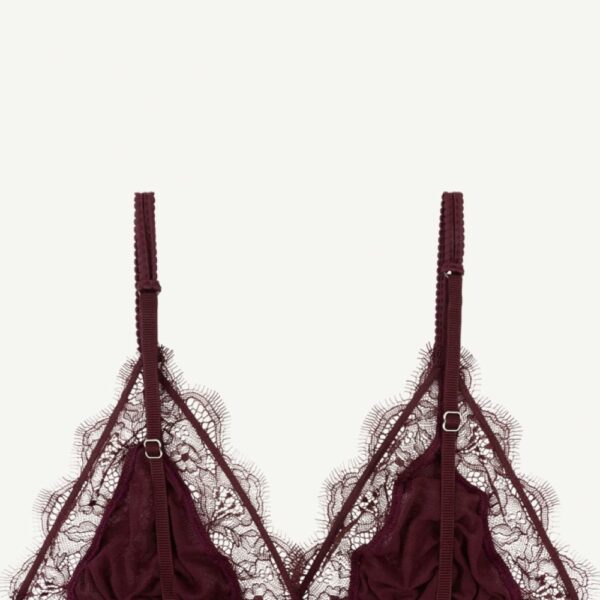 soutien gorge love lace burgundy