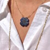 collier flower jade bleu 2