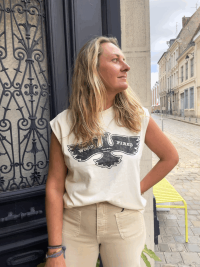 t shirt wood fired