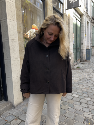 manteau ofelia marron