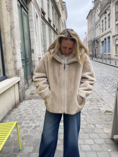 manteau bear beige